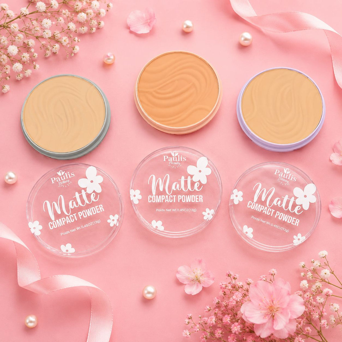 Polvo compacto matte paulis tono 1