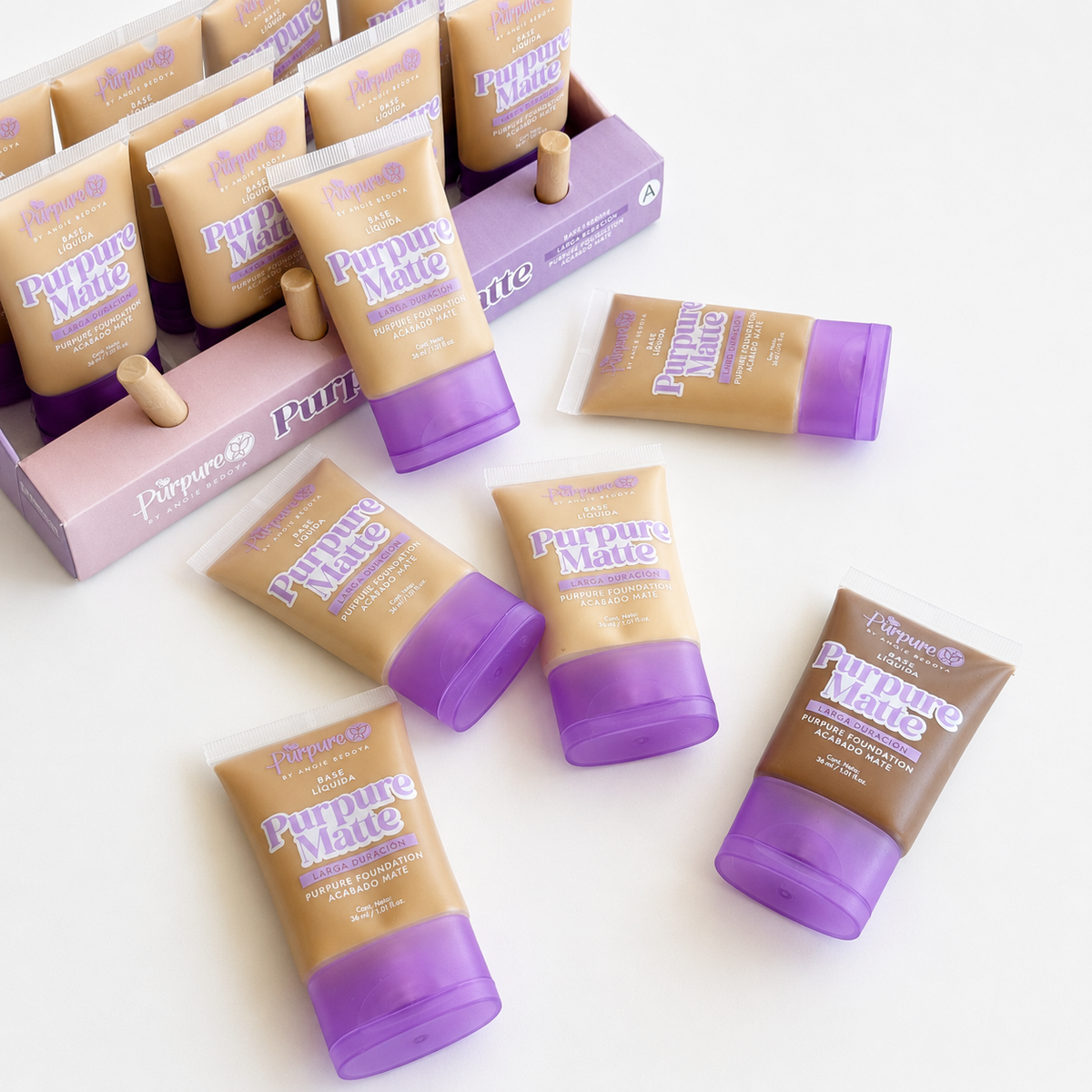 Base matte purpure tono clementine
